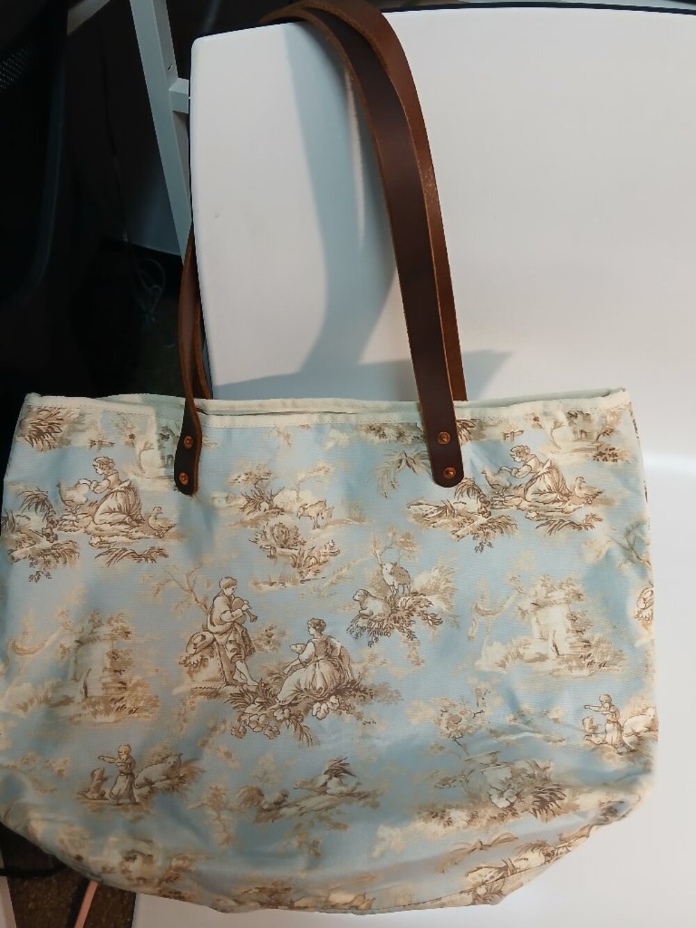 GENERAL KNOT FRICK MUSEUM LIMITED EDITION TOILE Canvas & Leather TOTE